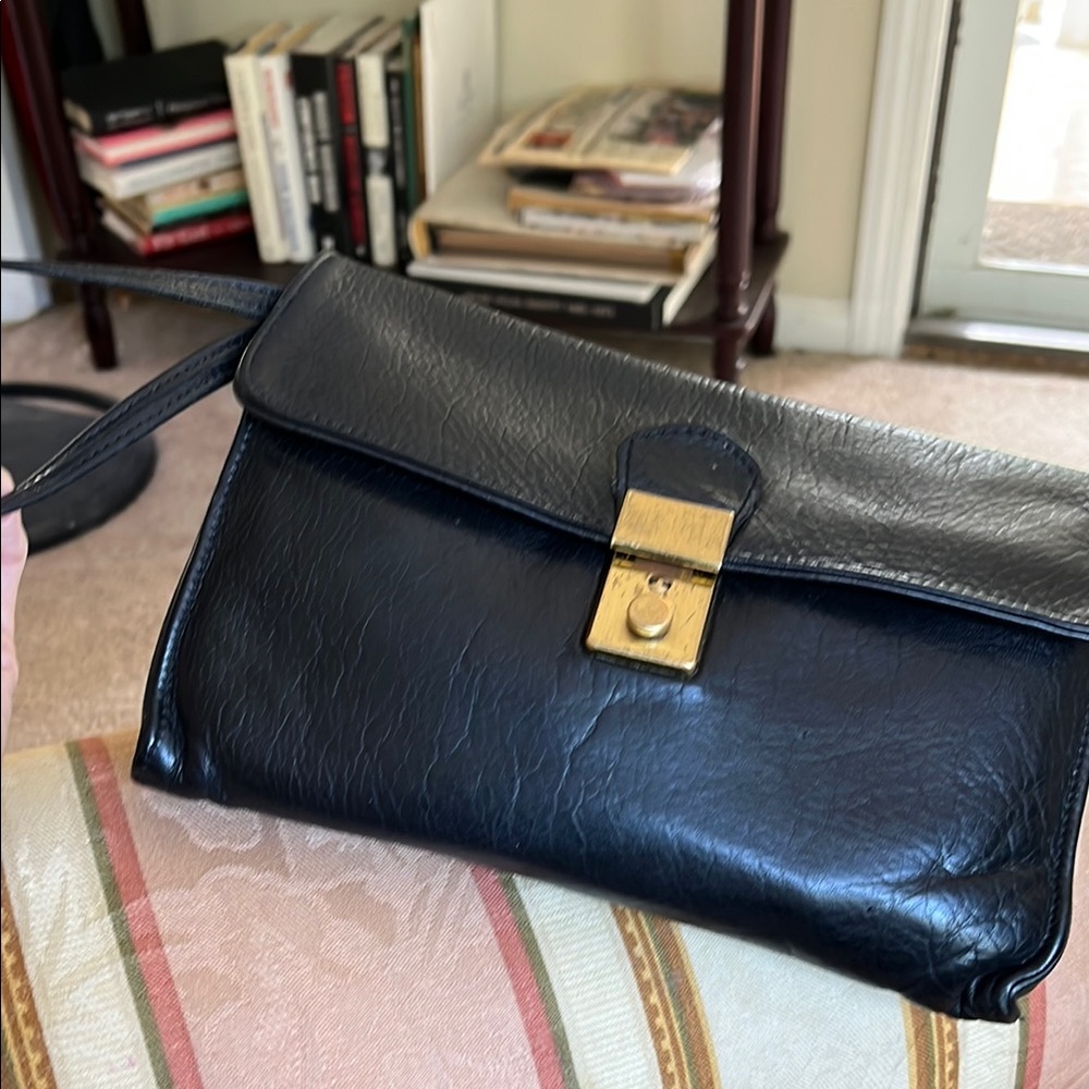 Fab clutch from from Italy…super soft leather black